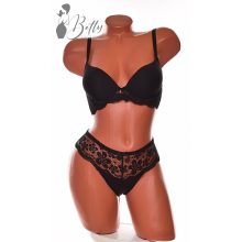 Csipkedíszes melltartó+tanga szett 