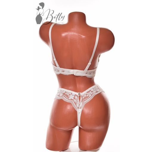 Csipkedíszes melltartó+tanga szett 