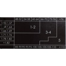 Fekete színű, lábfej nélküli harisnya 1/2, 3/4, 5
