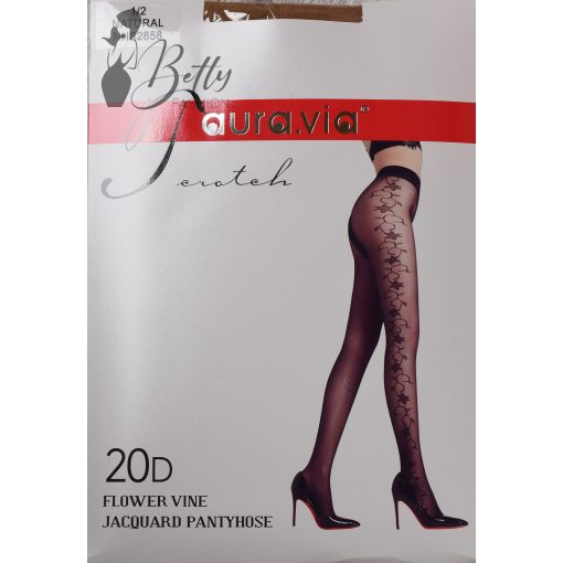 Oldalt virág mintás harisnya 