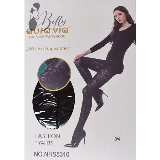 Leopárd mintás, vastagabb harisnya