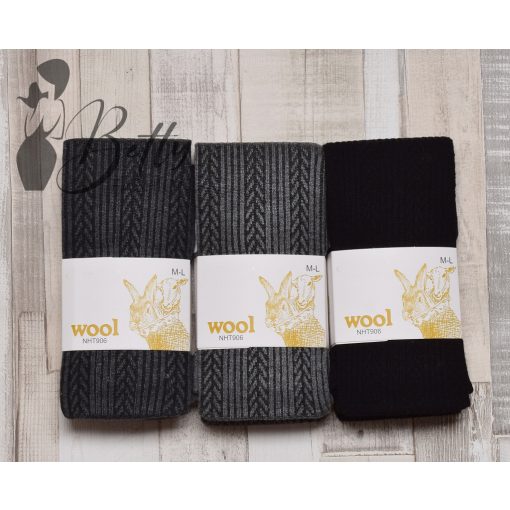 Puha, kötött, gyapjú harisnya M/L, XL/2XL