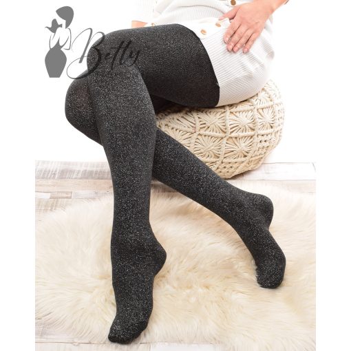 Csillogó szálas, kötött harisnya M/L, XL/2XL