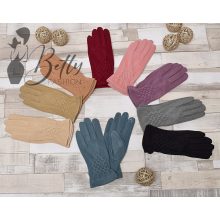 Anyagában mintás kesztyű  