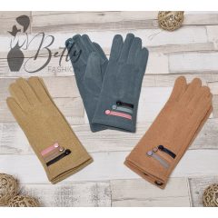 Műszőrme bélelt kesztyű  