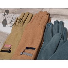 Műszőrme bélelt kesztyű  