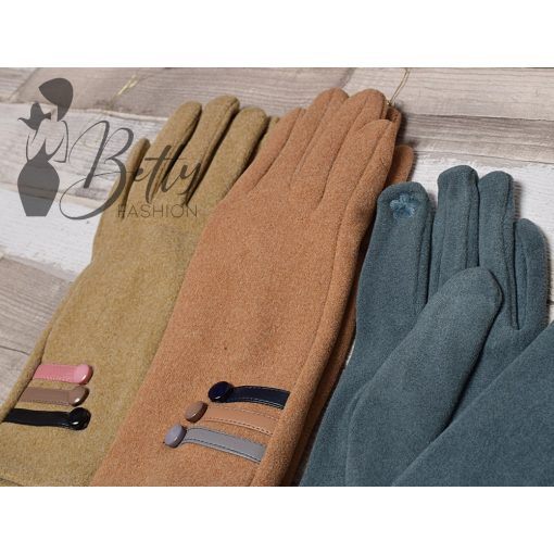 Műszőrme bélelt kesztyű  