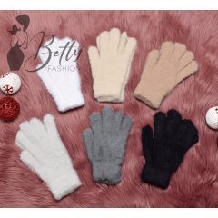 Puha szőrmés kesztyű 