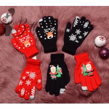 Karácsonyi mintás kesztyű