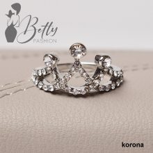 Ezüst színű, strasszkő díszes gyűrű