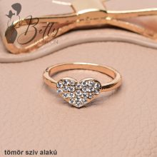 Arany színű, mintás, strasszkő díszes gyűrű