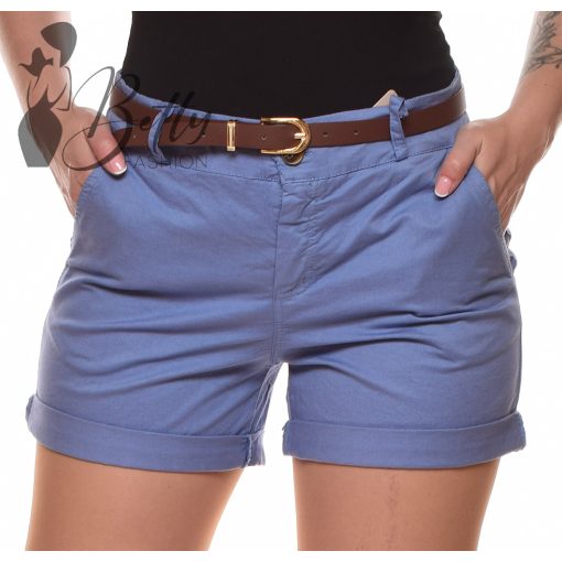 Egyszínű rövidnadrág + műbőr öv S, M, L, XL