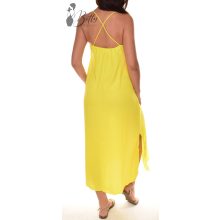 Spagettipántos, felsliccelt maxi ruha S-M-L