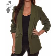 Ujjain ráncolt, galléros, hosszított blézer M-L