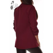 Ujjain ráncolt, galléros, hosszított blézer M-L