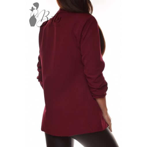 Ujjain ráncolt, galléros, hosszított blézer M-L