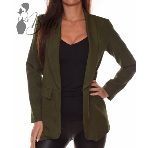 Egyszínű, galléros, hosszított blézer S, M, L, XL