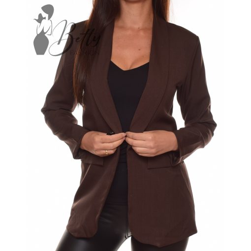 Egyszínű, galléros, hosszított blézer S, M, L, XL