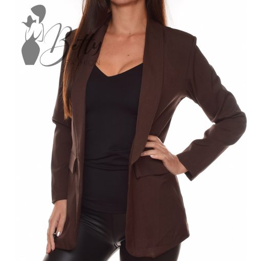 Egyszínű, galléros, hosszított blézer S, M, L, XL