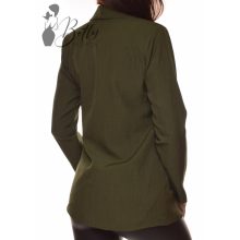 Egyszínű, galléros, hosszított blézer S, M, L, XL