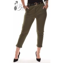 Egyszínű nadrág, műbőr övvel S, M, L, XL, 2XL