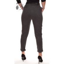 Egyszínű nadrág, műbőr övvel S, M, L, XL, 2XL