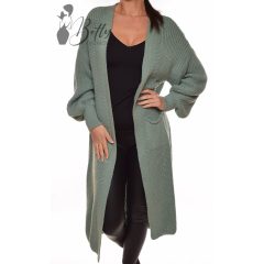 Hosszú fazonú, kötött kardigán M-L-XL