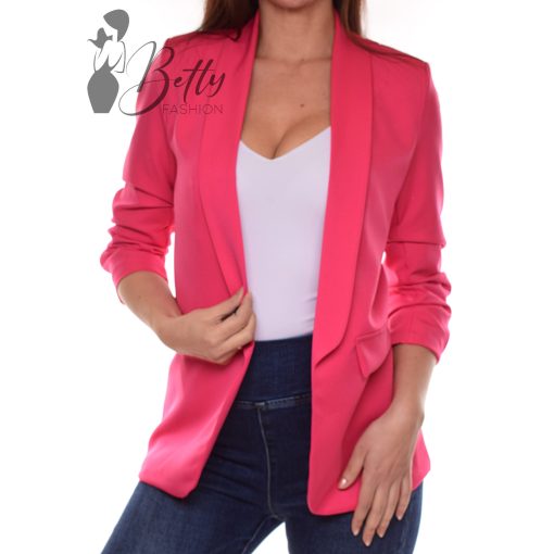 Ujján ráncolt, galléros, hosszított blézer S, M, L, XL