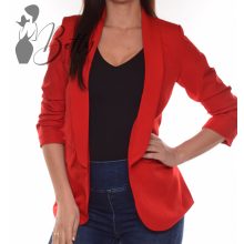 Ujján ráncolt, galléros, hosszított blézer S, M, L, XL