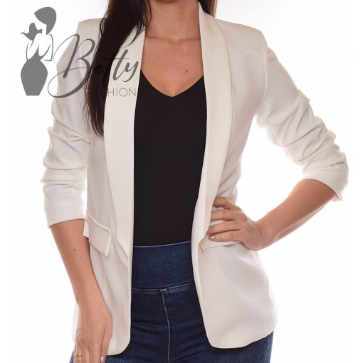 Ujján ráncolt, galléros, hosszított blézer S, M, L, XL