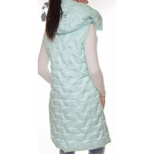 Mentazöld színű, hosszított, tavaszi mellény M-L