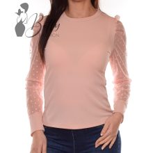 Pöttyös és tüllös ujjú felső S-M-L