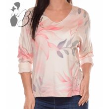 Virágmintás, puha anyagú, tavaszi felső M-L-XL