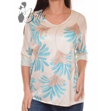 Virágmintás, puha anyagú, tavaszi felső M-L-XL