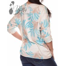 Virágmintás, puha anyagú, tavaszi felső M-L-XL