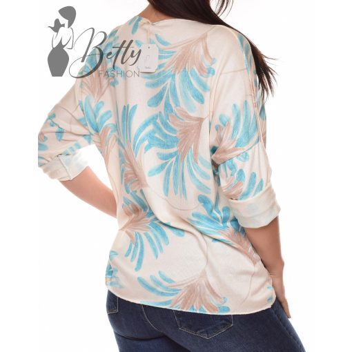 Virágmintás, puha anyagú, tavaszi felső M-L-XL