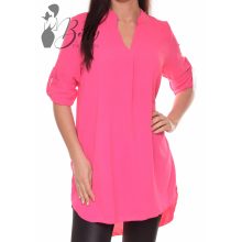 Egyszínű, bő szabású ing-tunika M-L-XL