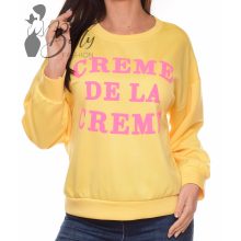 Színes feliratos, laza pulóver S-M-L