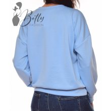 Színes feliratos, laza pulóver S-M-L