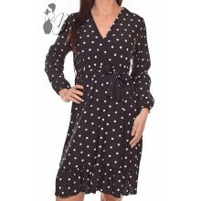 Fekete alapon pöttyös ingruha S-M-L