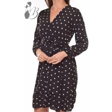 Fekete alapon pöttyös ingruha S-M-L