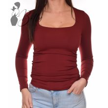 Szögletes kivágású, selymes anyagú felső S-M-L