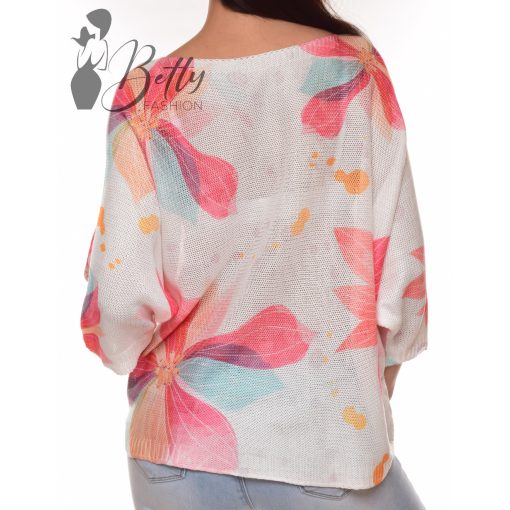 Mintás, hurkolt anyagú, laza felső M-L-XL