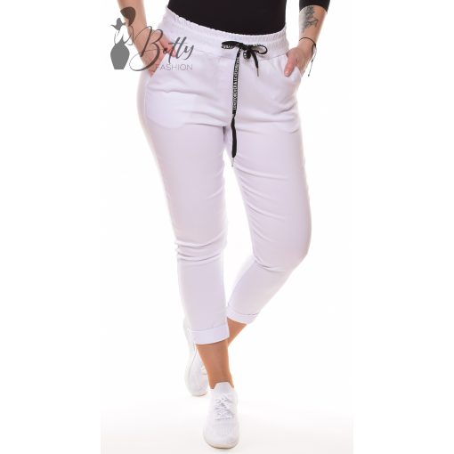 Feliratos megkötős, tavaszi nadrág S, M, L, XL, 2XL