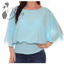 Dupla anyagú, lenge muszlin felső S-M