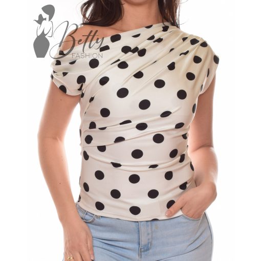 White Top with Jewelry Embellishment S/M