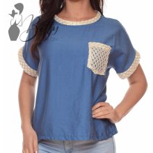 White Top with Jewelry Embellishment S/M