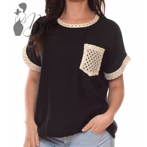 White Top with Jewelry Embellishment S/M