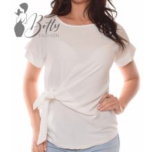 White Top with Jewelry Embellishment S/M