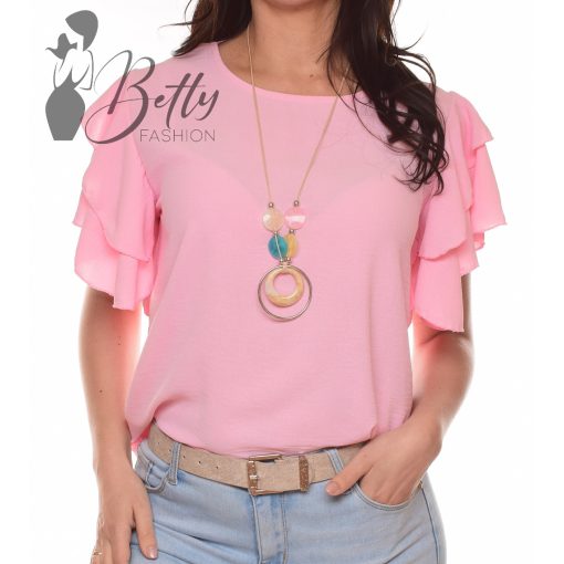 White Top with Jewelry Embellishment S/M